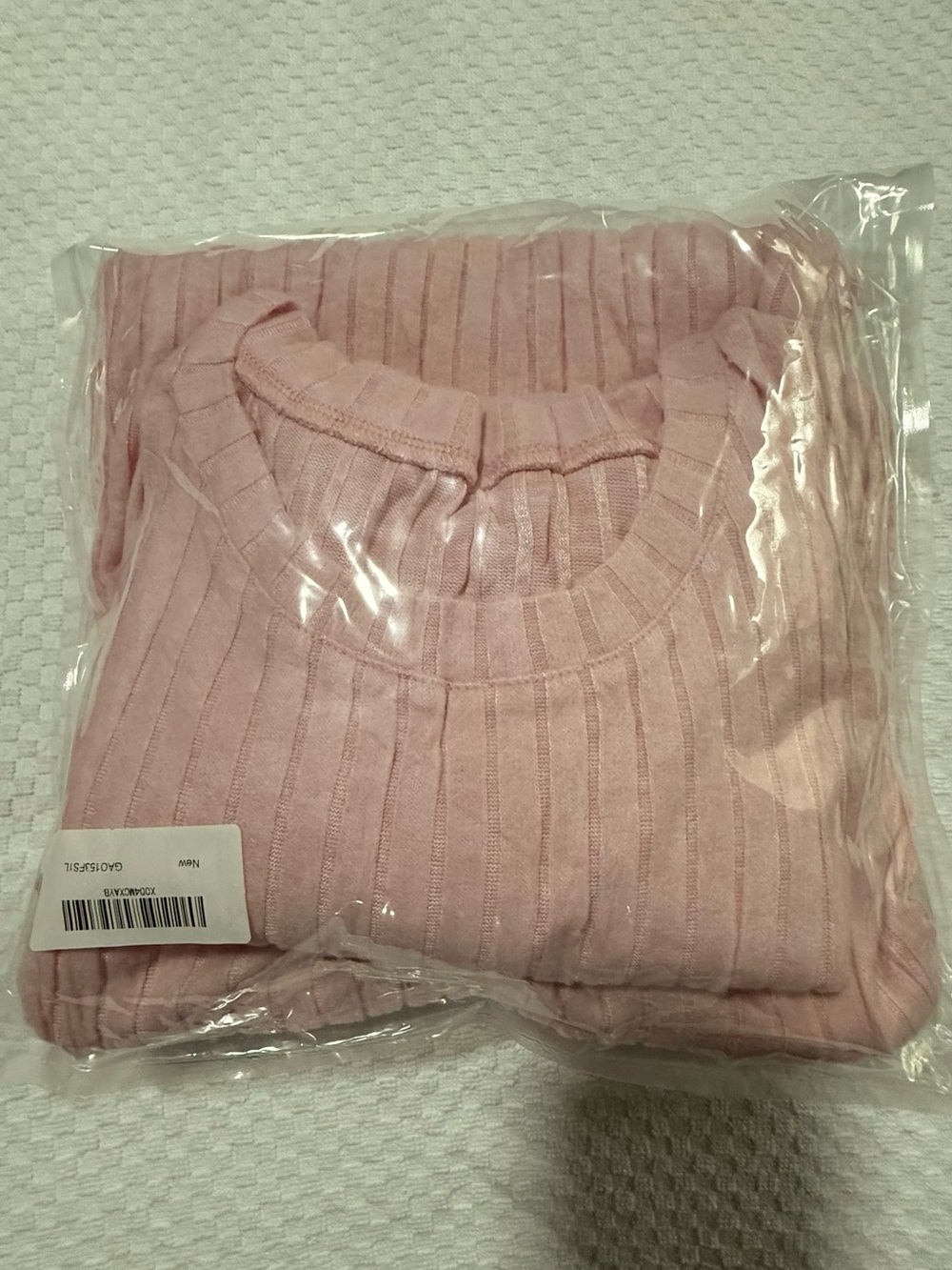 Amazon Essentials Ribbed Two-Piece Pajama Set - Light Pink - Picture 4 of 4